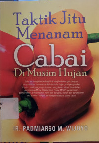 Image of Taktik jitu menanam cabai di musim hujan